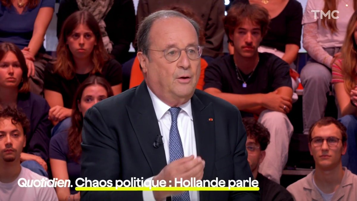 Et maintenant, on fait quoi ? Quel Premier ministre pour la France ? François Hollande répond sur le plateau de Quotidien. Un gouvernement sans arrière-pensées pour 2027, comme le dit Lecornu ? “Vous aurez bien du mal à trouver dans une équipe quelqu’un qui ne pense pas à 2027.”