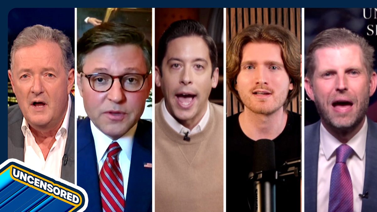 "They wanted to see the MAGA movement DEAD." Speaker Johnson, Eric Trump and more discuss the big issues facing America - just dropped 👇 📺 Piers Morgan | Speaker Mike Johnson | Eric Trump | Michael Knowles | Shri Thanedar | Jack Cocchiarella