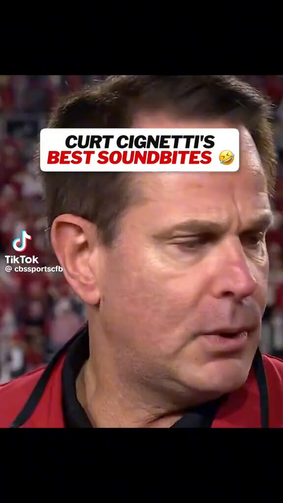 Take 76 seconds of your day and watch this gold. There no one quite like Curt Cignetti man.
