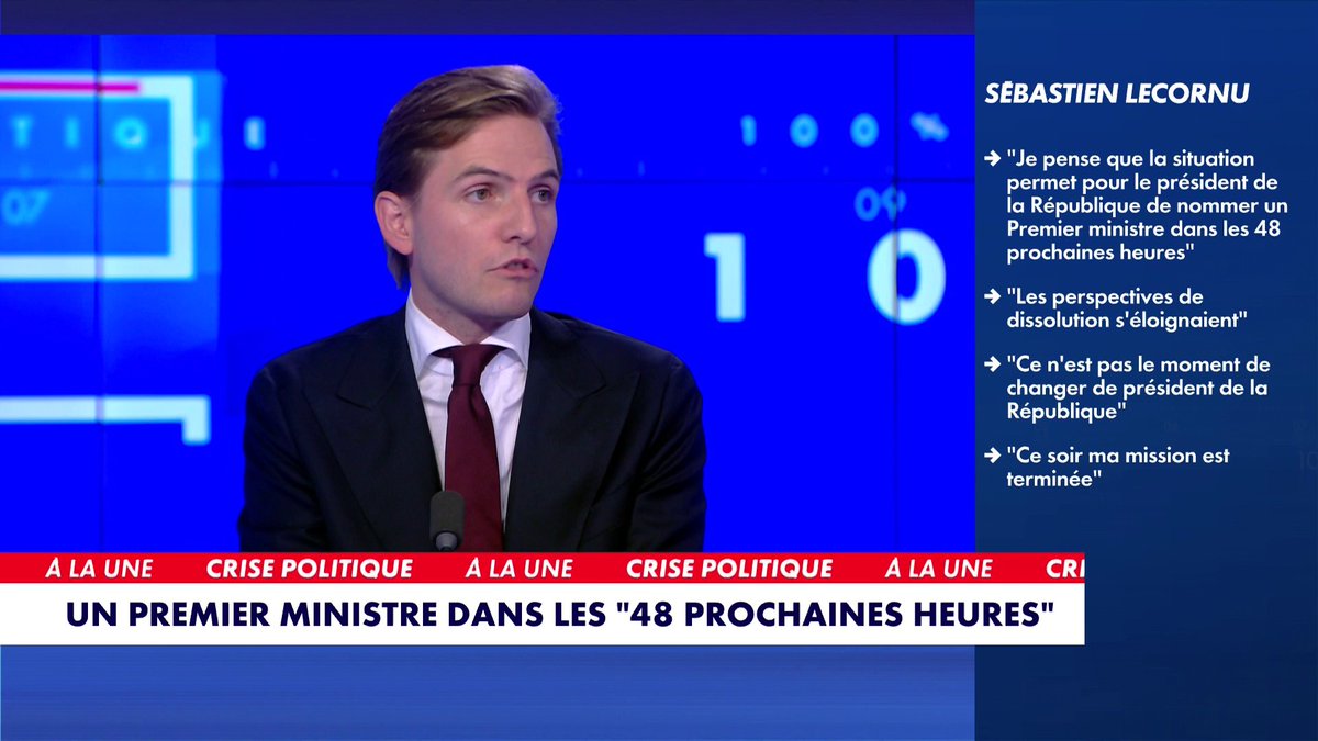 «C'était une façon de se retirer en laissant la patate chaude à Macron», a déclaré le journaliste Erik Tegner à propos de l'intervention de Sébastien Lecornu, dans #100%Politique