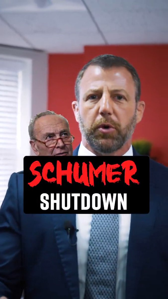 On Day 8 of the Schumer Shutdown, Markwayne Mullin is calling it like it is👇