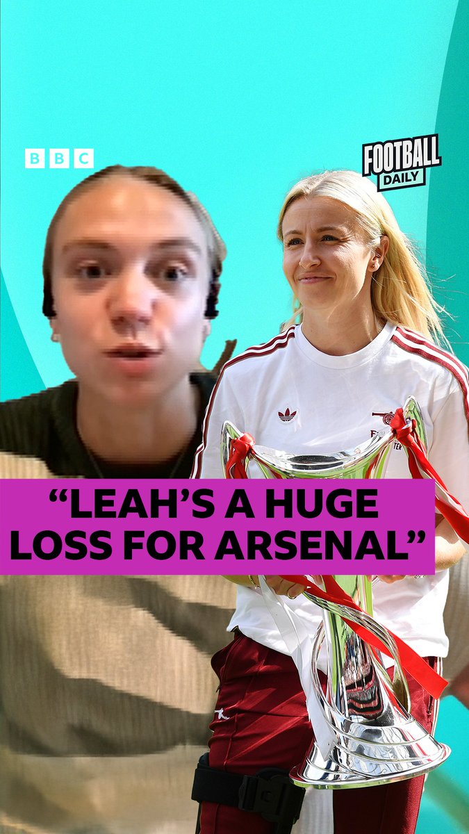🧱🛑 “In the UWCL final she was a brick wall” Esme Morgan on how much Arsenal have missed Leah Williamson this season. #BBCFootball #AFC #UWCL