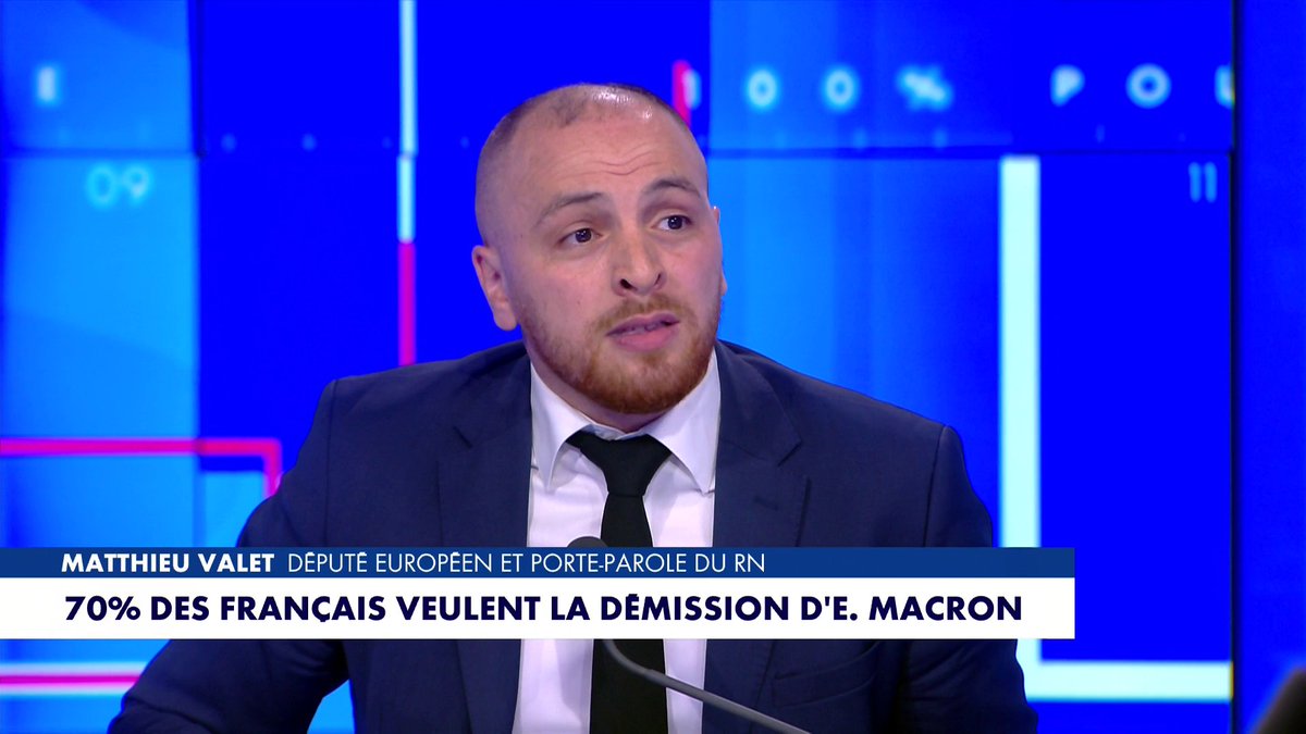 «On n'aime pas mentir aux Français», confie Matthieu Valet, eurodéputé et porte-parole du RN, dans #100%Politique