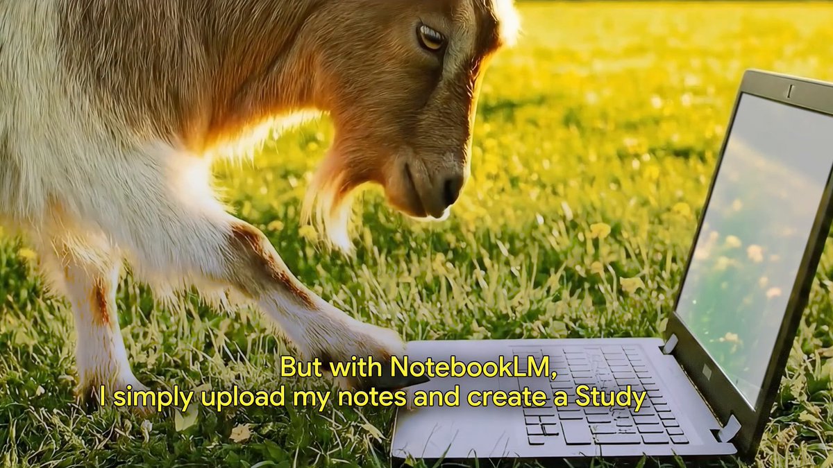 We love how many students are using NotebookLM, but they keep telling us that we are "goated"? Here is our best guess at what that means: