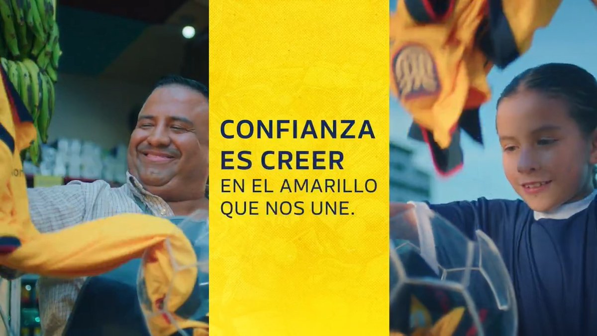 Hay una pasión que mueve a 18 millones de ecuatorianos. Esa pasión nos impulsa, nos inspira; por eso, estamos tan orgullosos de acompañar a La Tri 🇪🇨 y a sus hinchas. Porque confianza es creer en el amarillo que nos une. FEF 🇪🇨