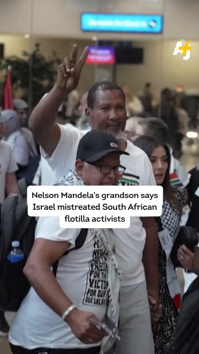 The South African members of the Global Sumud Flotilla have returned to South Africa. They say they received even harsher treatment than other flotilla members. Two Muslim women in the group said Israel removed their hijabs and forcibly stripped them naked.