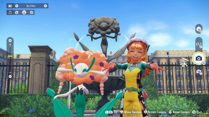 Strike a pose! 📸 Lumiose City is a hub for the latest fashions, so it's only natural that you can change up your outfit and look to set out for adventure in a style that suits you. Your Rotom Phone can take photos for you—even in wild zones or battle zones! #PokemonLegendsZA