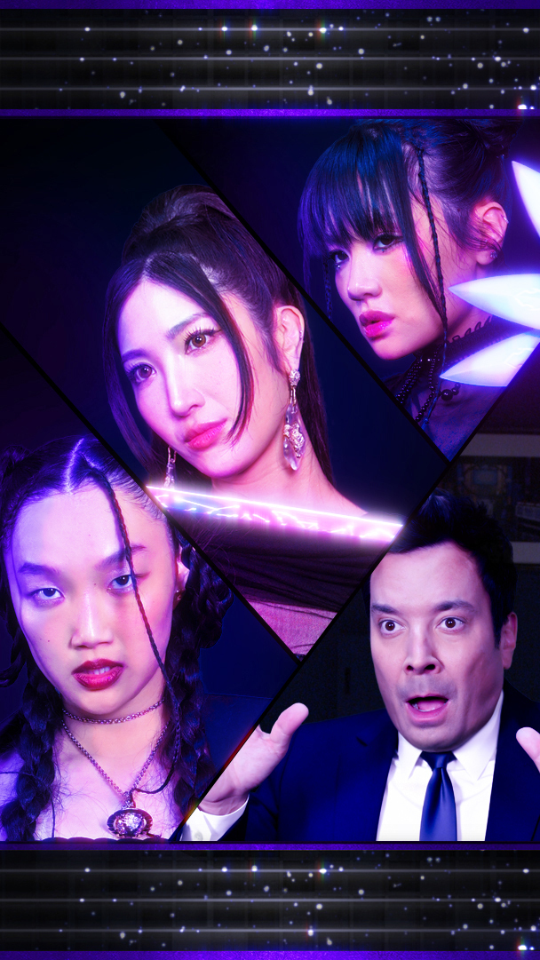 EJAE, AUDREY NUNA, and REI AMI don't miss. ⚔️👹 #KPopDemonHuntersOnFallon #FallonTonight