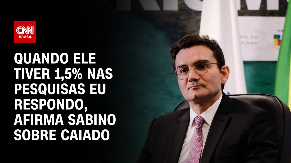 Sabino sobre Caiado: Quando ele tiver 1,5% eu respondo; assista #CNNArena
