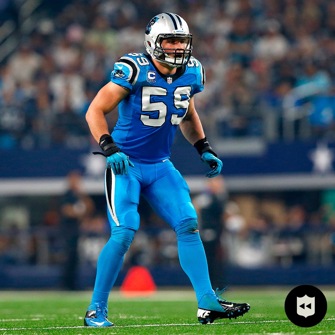 INSANE: #Panthers great Luke Kuechly is only 34. He retired nearly 6 years ago at 28, after an incredible 8 seasons… He did all this… • Defensive Player of the Year (2013) • Defensive Rookie of the Year (2012) • 5x First-team All-Pro • 2x Second-team All-Pro • 7x Pro Bowler • 2x tackles leader • 2010s All-Decade Team • 3x Butkus Award • All-Rookie Team The GOAT 🐐🐐🐐
