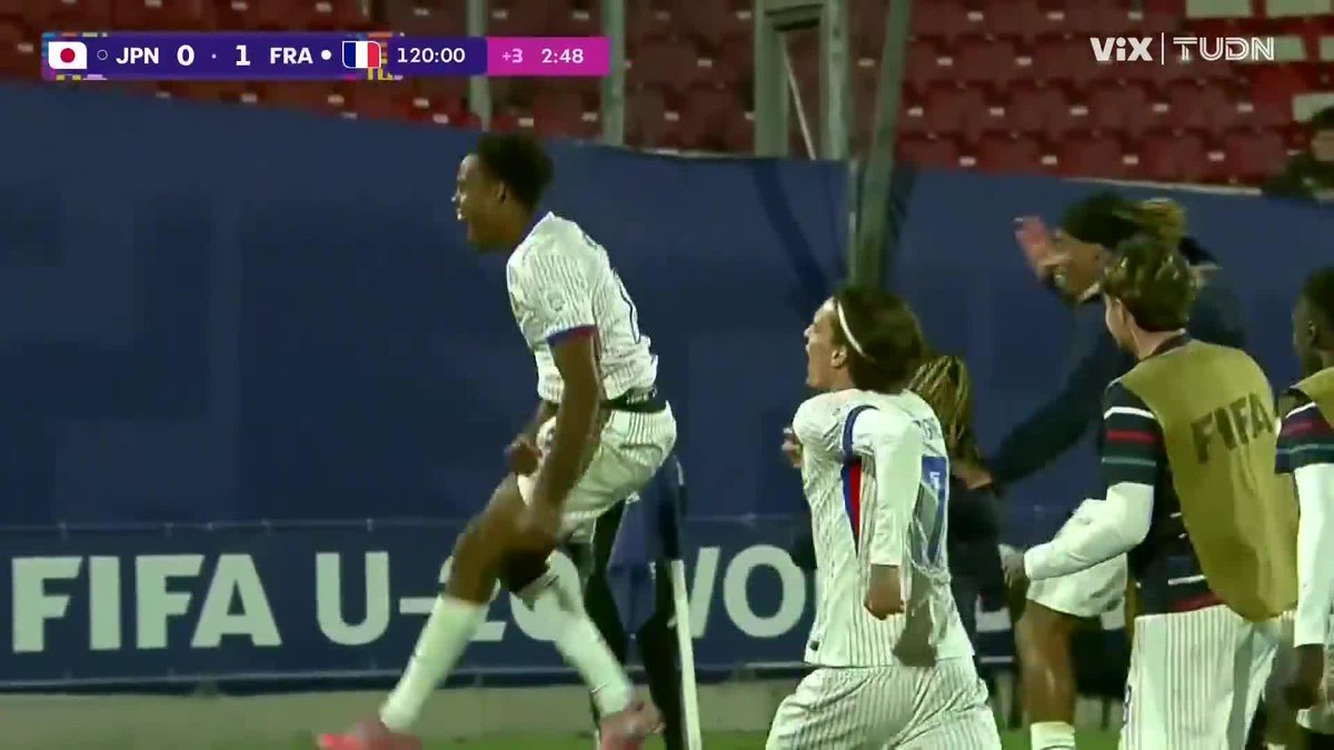 ¡Gool de Francia que liquida a Japón, en tiempo extra! Michel, de penal #NuestroMundialSub20