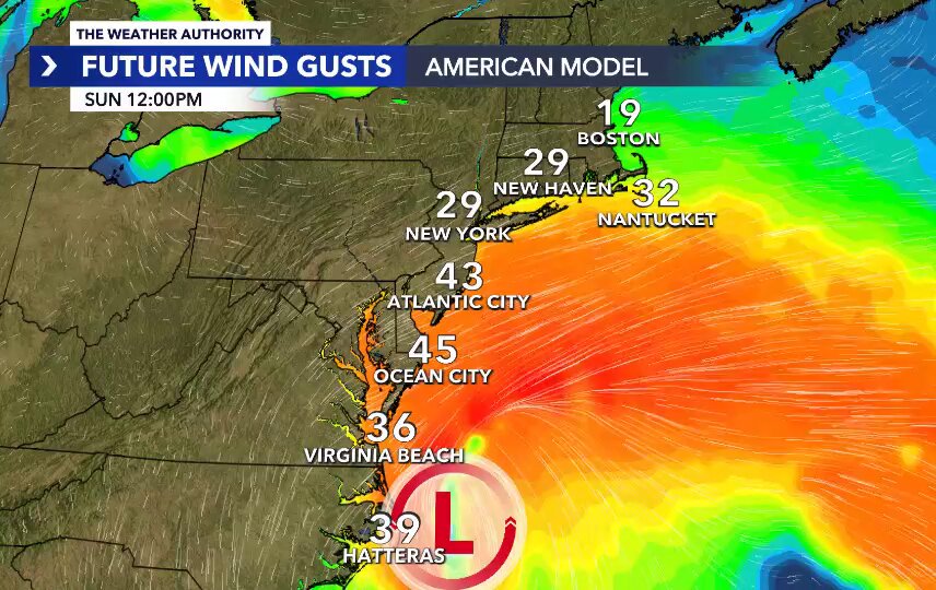 This coastal low / nor'easter is going to be a doozy Sunday into Monday. Not tropical (will have fronts attached to it), but will basically bring tropical storm impacts without a name. @WINKNews