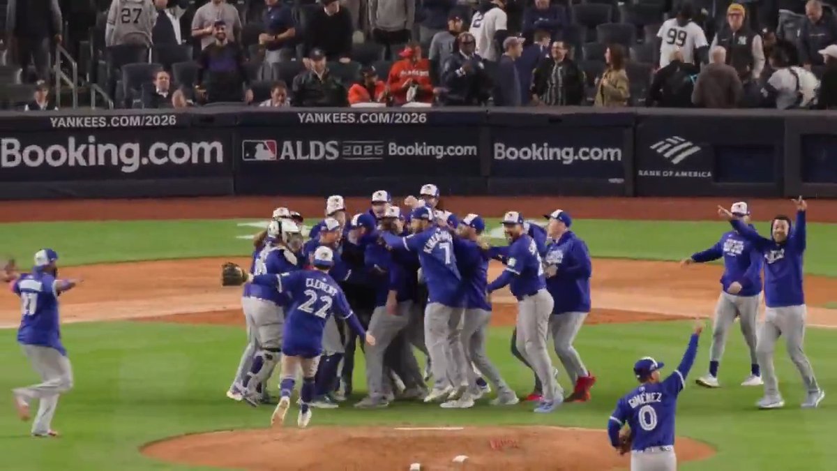 Game over Series over The Toronto Blue Jays punch their ticket to the #ALCS 🔥