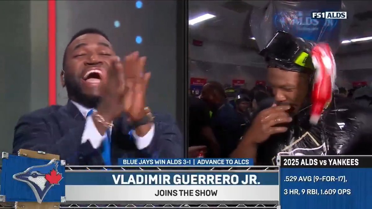 Vladdy Jr. with his best Big Papi impression 😂🔊 📹: FOX Sports: MLB