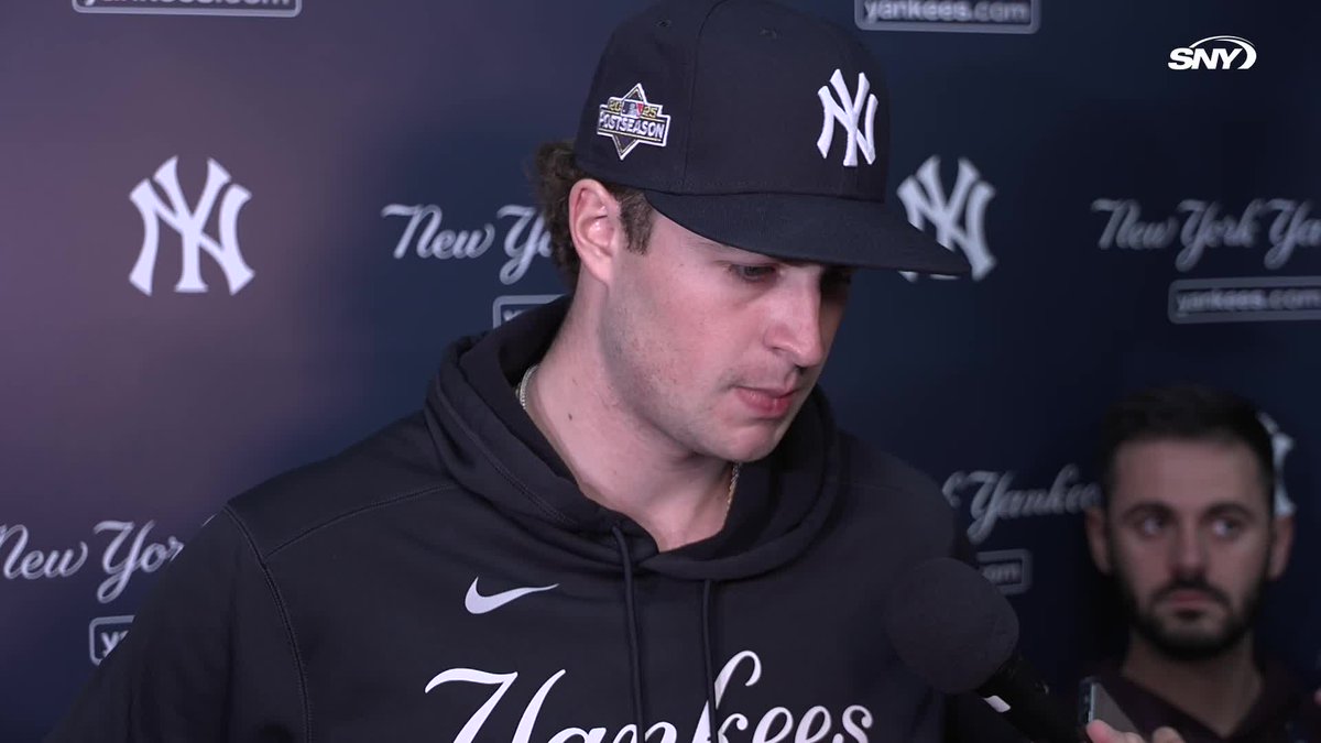 "I developed as a player, as a person and as a teammate" Cam Schlittler was asked how he's grown in his first year in the major leagues:
