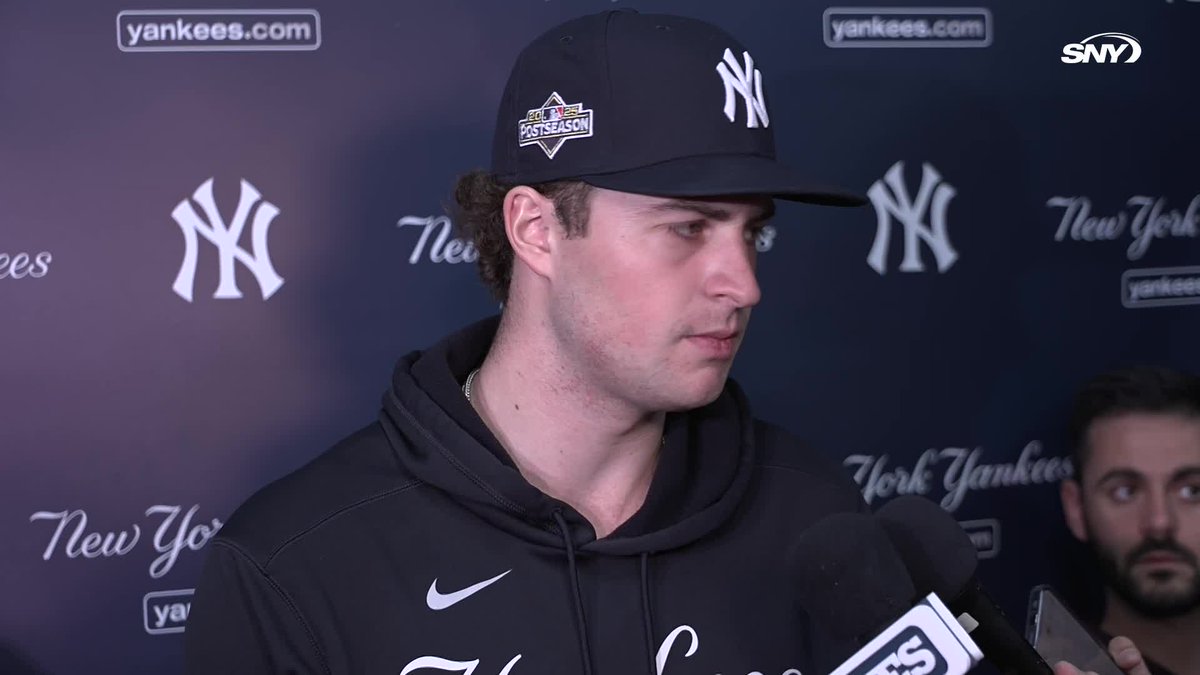 Cam Schlittler talks about the vibe of the clubhouse after tonight's season-ending loss: "Quiet. The leaders in the room stepped up, they spoke and we listened"