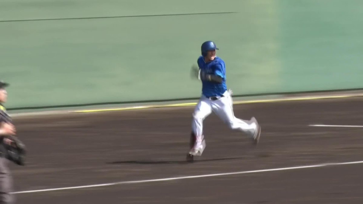 一気に駆け抜けた 爽快なフルスイングからの激走 井上絢登 ランニングホームラン ※センター丸山和郁もプレー続行 ⚾ #みやざきフェニックス・リーグ 📅2025/10/9 🆚ヤクルト×DeNA 📱Live on DAZN #オレをみろ #イージースポーツ #swallows #だったらDAZN
