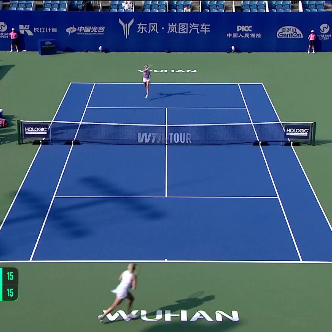 Bossing the court 💪 Iva Jovic | #WuhanOpen