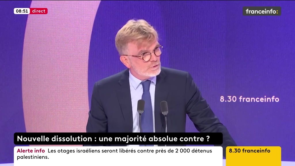 🔴 Dissolution➡️ ”Ce qu’il se passe depuis 5 jours profite au RN. La déclaration de Marine le Pen est une posture irresponsable. Si on fait une dissolution aujourd’hui, il n’y a pas de budget, donc pas de moyens pour nos armées et des services publics entravées”, dit Marc Fesneau