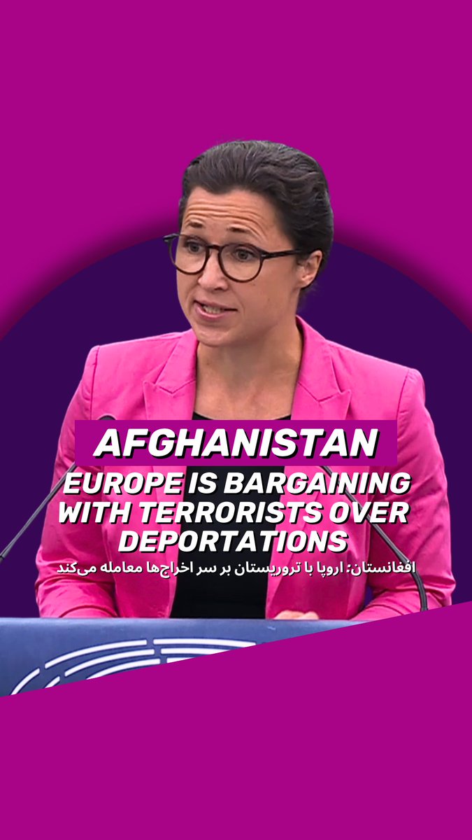 3 years ago, we promised not to turn our back on #Afghanistan. Today, European governments bargain with terrorists for deportations - instead of standing with Afghan women suffering under #GenderApartheid and #Taliban rule. Making us complicit.
