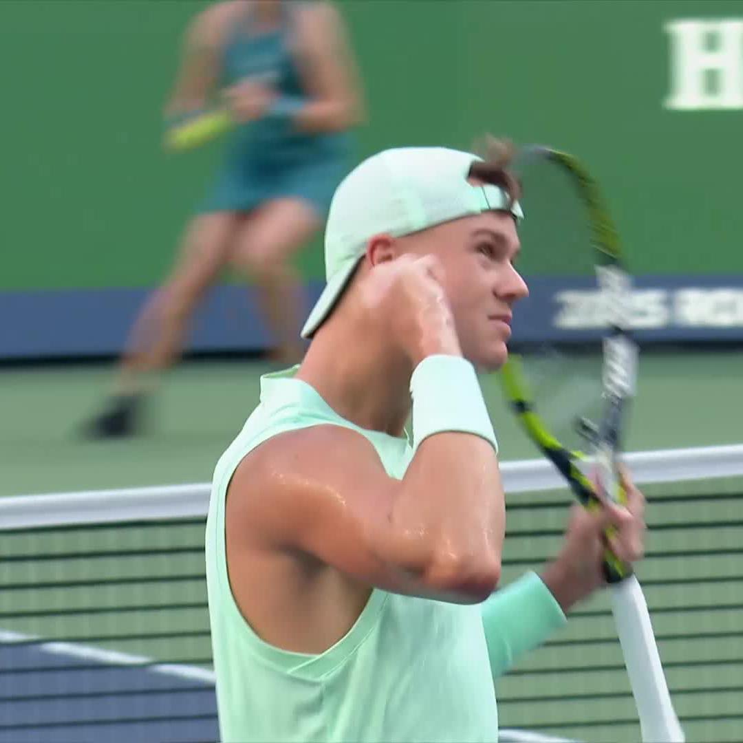A magnet at the net 🧲 #RolexShanghaiMasters