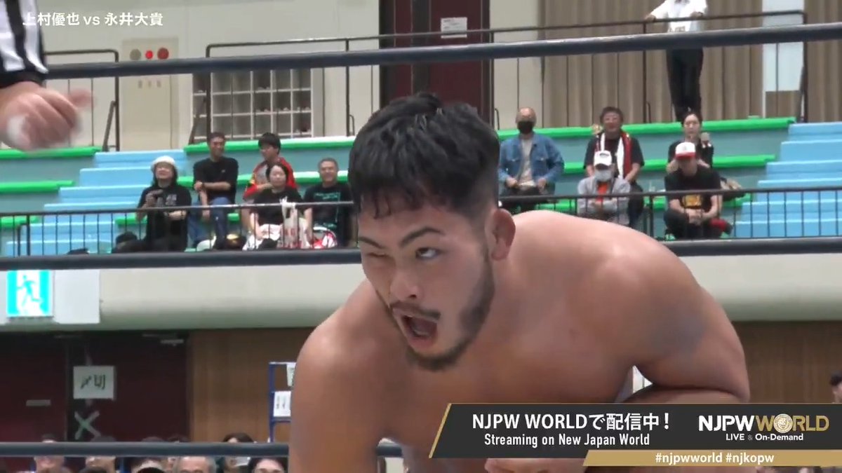 💥Road to KING OF PRO-WRESTLING 2025💥小松大会‼️ ヤングライオン永井、 海野に続き、上村とのシングルマッチ🔥 🆚 “HEAT STORM” 上村 優也 × 永井大貴 #njpwworld で配信中📡 視聴&登録⏩「NJPW WORLD」で検索 #NJPW #njkopw