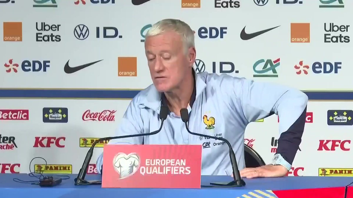 💬 Didier Deschamps interrogé sur les sifflets contre Adrien Rabiot lors du dernier match des Bleus au Parc des Princes : « C'est quelque chose qui ne doit pas avoir lieu, parce que ce sont des joueurs qui représentent la France. » #lequipeFOOT