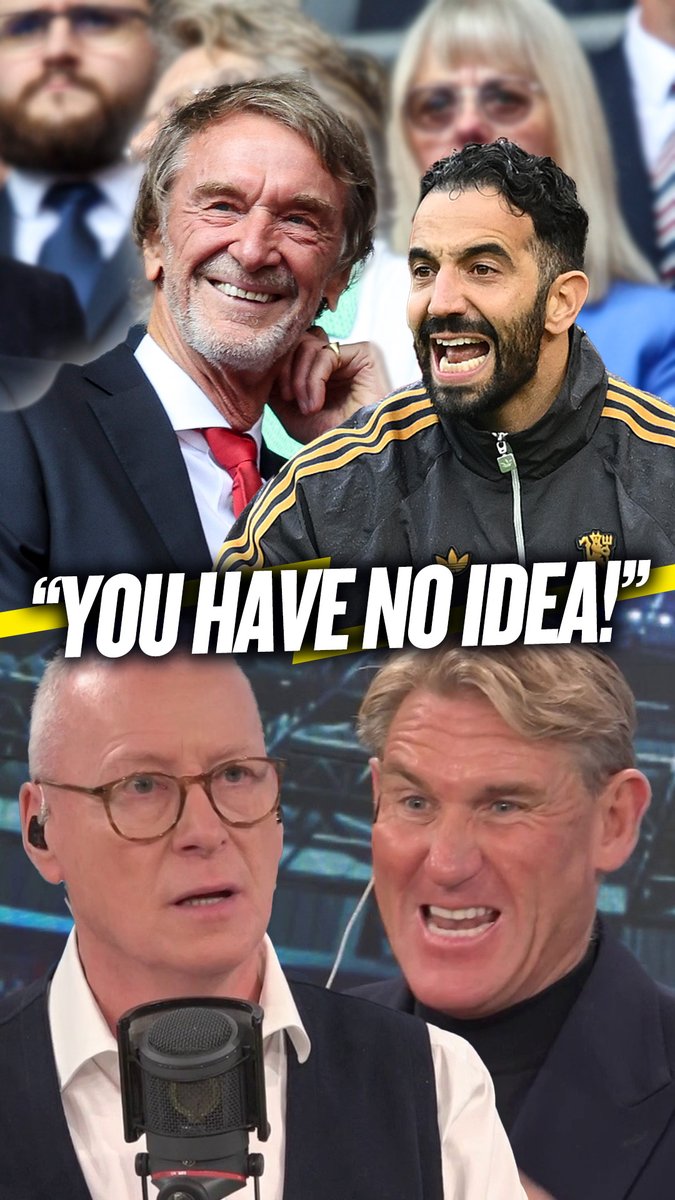 😤 Jim: "Are media people not grown up people!?" 🤫 Simon: "You have no idea what it takes to run a business!" 😡 Jim: "It's up to us to react to it!" White and Jordan clash over Sir Jim Ratcliffe backing Ruben Amorim for the next two year at #MUFC!