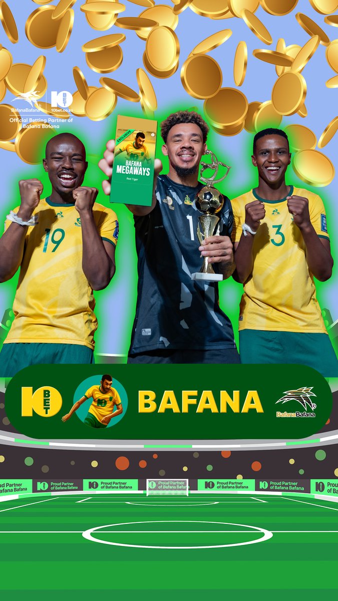 ⚽ It’s here! Bafana Megaways 🙌 the first-ever official Bafana Bafana game, exclusively on As the proud #BafanaBafana partner, we have created a game made for the team and their supporters. Tap here to play - #ForTheBettor #BafanaMegaways