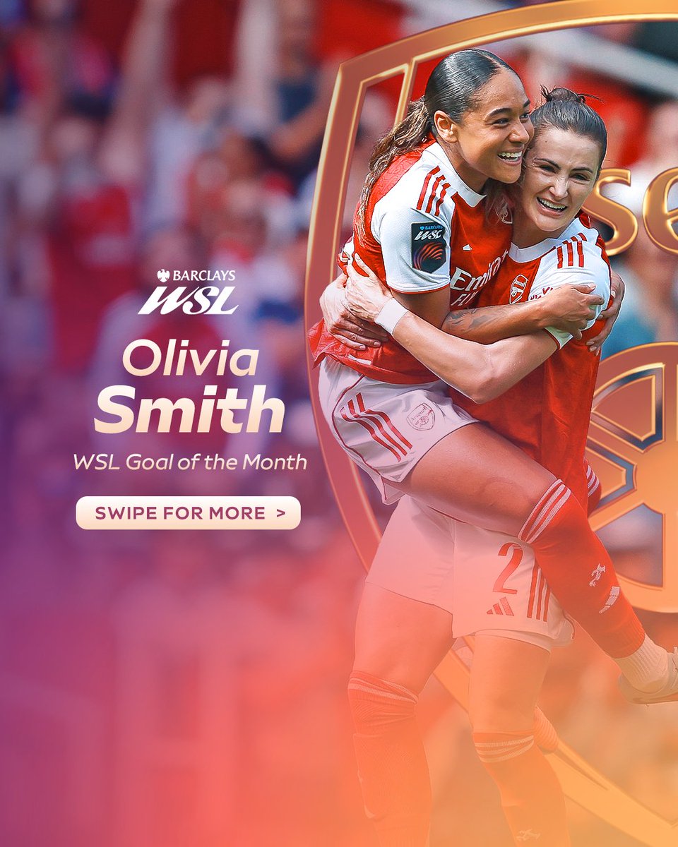 Who remembers this rocket! 🚀 This thunderbolt of a goal from Olivia Smith has been named the Barclays WSL Goal of the Month for September! 💥