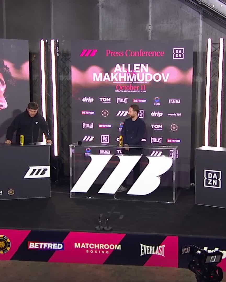 🗣️ “It's like the Dave Allen show, it's mad. This is one of the best weeks of my life already. This is my World Title fight!” - Dave Allen #AllenMakhmudov live on DAZN