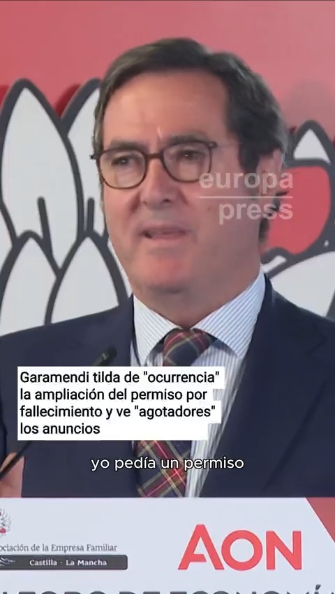 Garamendi tilda de "ocurrencia" la ampliación del permiso por fallecimiento anunciada por Yolanda Díaz y ve "agotadores" los anuncios de la ministra: "Yo pido un permiso para descansar un ratito de los anuncios del Ministerio de Trabajo"