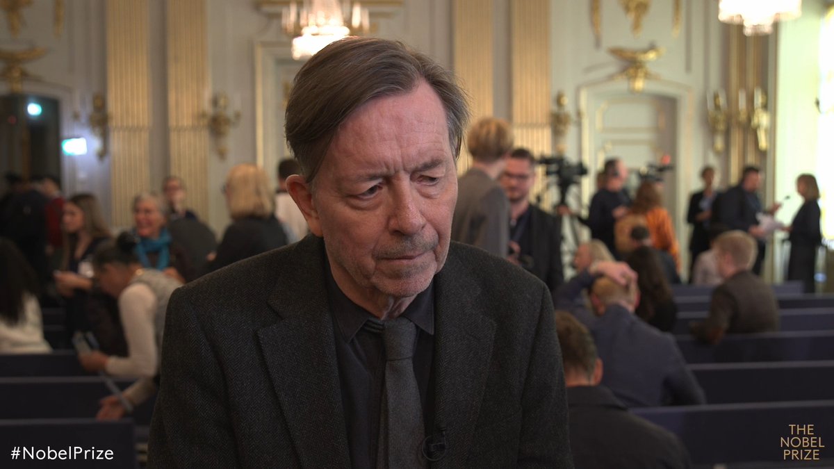 “He is an extension of the European modernist epic writing.” Steve Sem-Sandberg, member of the Nobel Committee for Literature, speaks about newly announced 2025 Nobel Prize laureate László Krasznahorkai. Sem-Sandberg also commented on Krasznahorkai's first novel 'Satantango': “As a debut novel, it is magnificent.” Watch the full announcement: