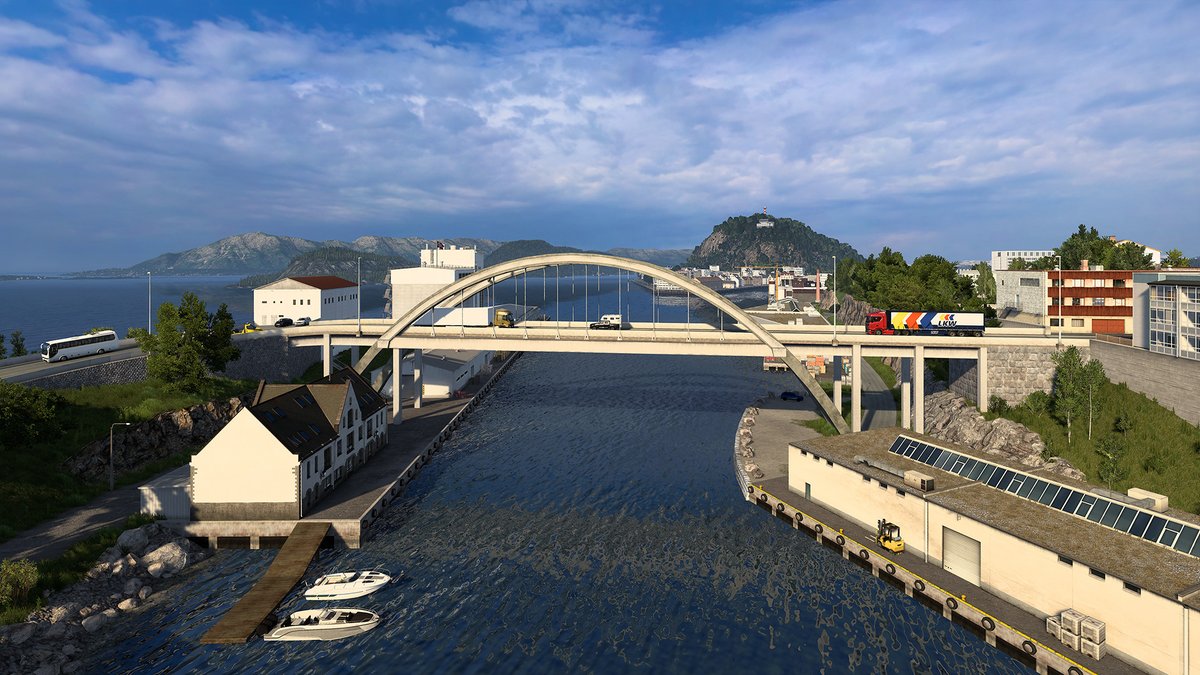 Welcome to ร
lesund ๐ณ๐ด Today we are excited to give you a first look at this interesting & unique city that will be featured in our upcoming Nordic Horizons DLC for Euro Truck Simulator 2 ๐๐ See more at our blog: