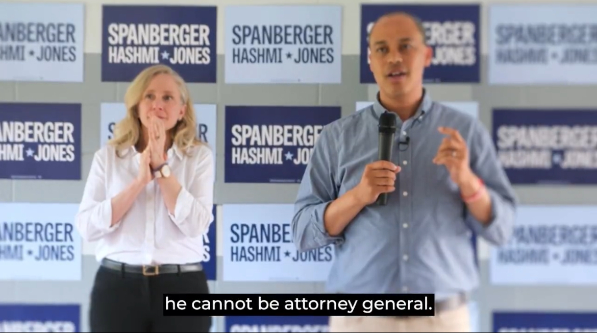 🚨 NEW AD: Abigail Spanberger saw Jay Jones' texts about murdering a dad and his two boys then doubled down on supporting him. She's doing what's best for her—not Virginia.
