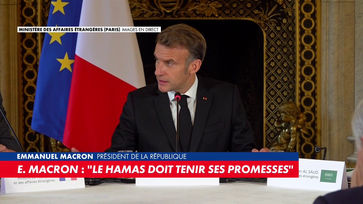 Emmanuel Macron : «Nous sommes prêts à contribuer à soutenir le plan de paix américain»