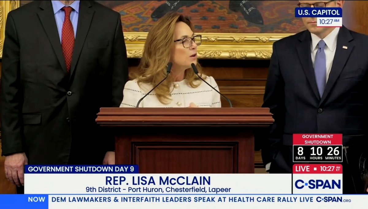 Next week 1.3 million service members are in jeopardy of not getting paid. Yesterday, Chuck Schumer said every day the government is shutdown it gets better for Democrats. Shame on you, Chuck. Every day the government is shut down real Americans are suffering.