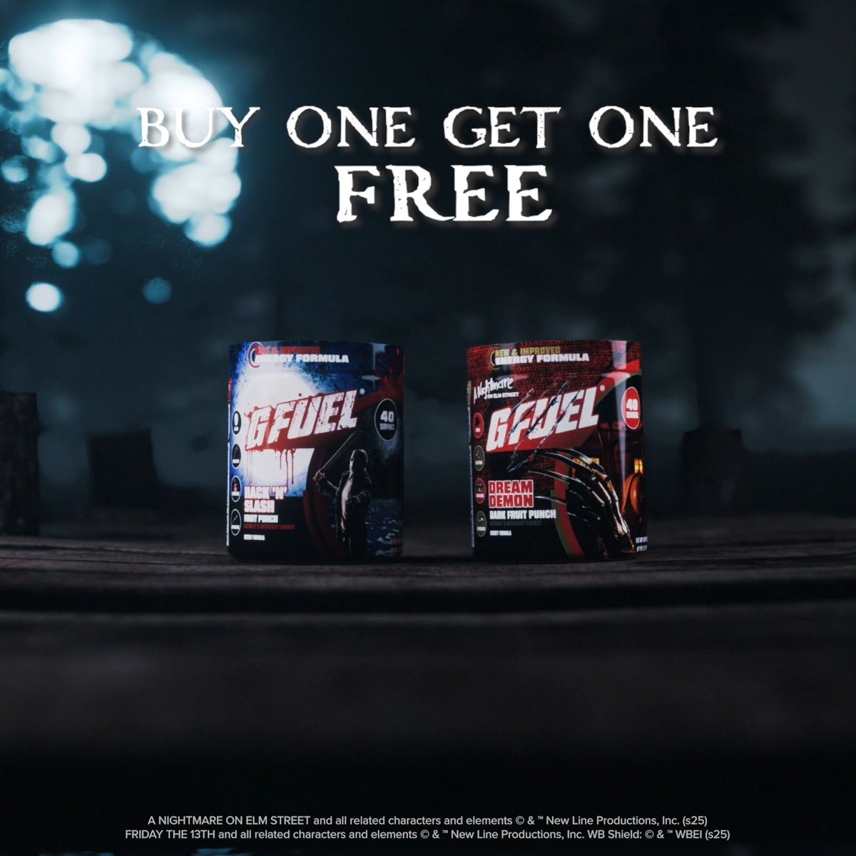 👻 ENTER THE FEAR FEST BOGO 💥 25+ terrifyingly tasty flavors just got unleashed! Flavors like Good Guys, Hack 'N' Slash, and Dream Demon make their return in the NEW 2.0 FORMULA. 🎃 SHOP NOW… if you dare. 🔪
