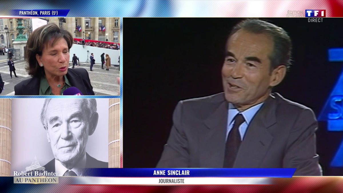 🔴 Robert Badinter au Panthéon : "Il a été l'un des hommes les plus détestés de France. On en voit les échos jusqu'à ce matin avec sa tombe honteusement profanée", regrette Anne Sinclair ▶️ Suivez notre édition spéciale