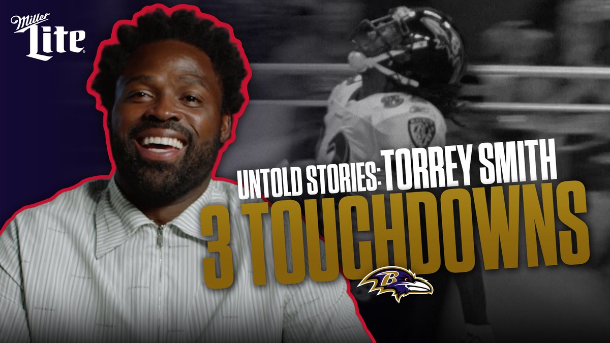 3 catches ➡️ 3 TDs Untold Stories: Torrey Smith Miller Lite