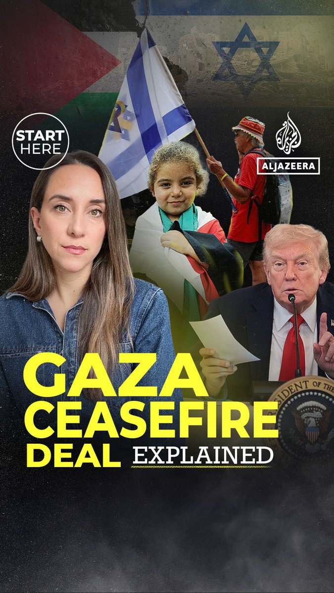For #AJStartHere, Al Jazeera's Sandra Gathmann explains what we know about the Gaza ceasefire deal ⤵️