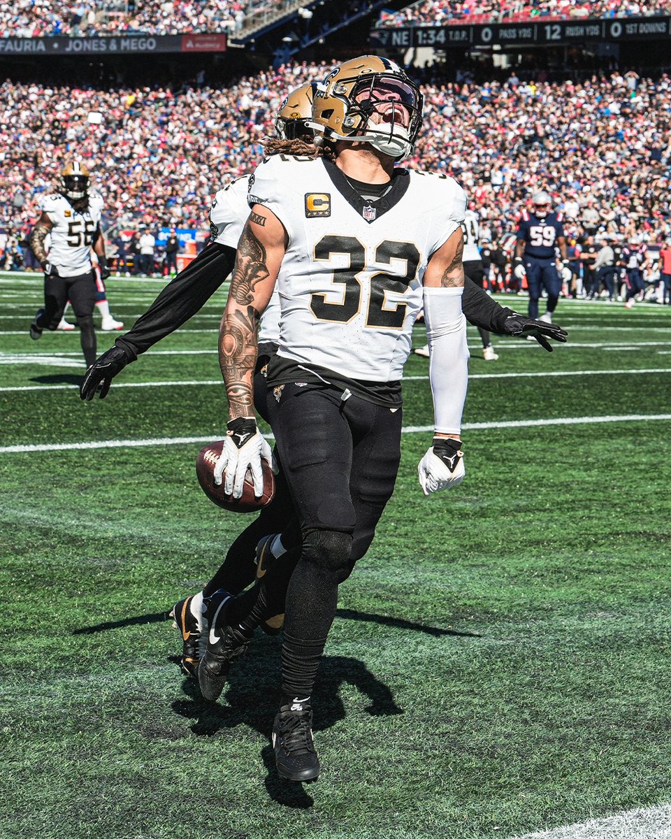 Last time out against the Patriots: A 34-0 shutout in Foxboro, including this pick-6 from The Badger 🦡 📺 #NEvsNO Sunday at Noon on CBS