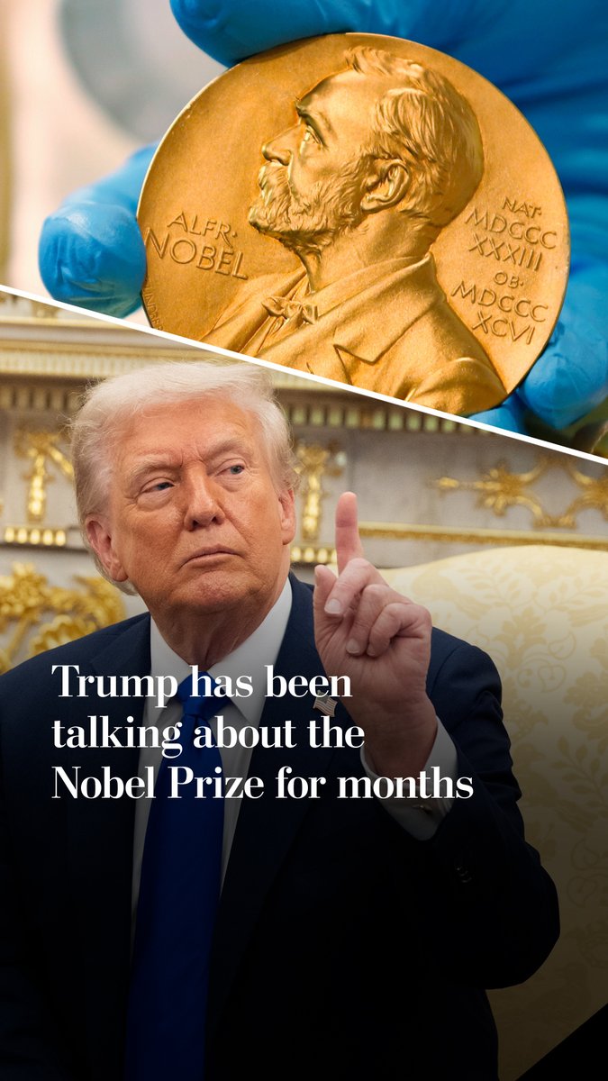 There's a prestige that has eluded President Trump: the Nobel Peace Prize. The annual award, set to be announced Friday, has occupied Trump for months, along with a recurring complaint that he’ll be overlooked.