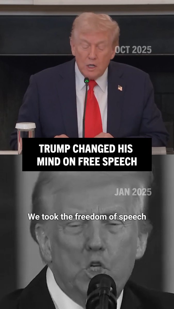 Trump: “We took the freedom of speech away.”