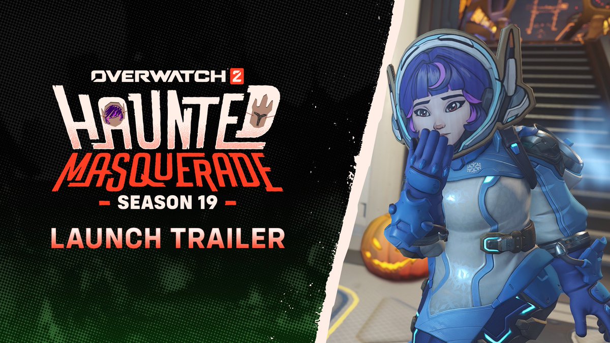 Mask up 🎭 Overwatch 2 Season 19: The Haunted Masquerade is coming October 14: