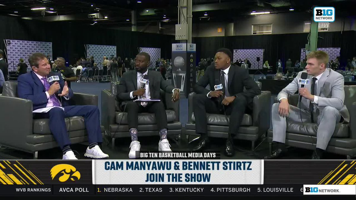 Our guys talkin' hoops on Big Ten Network 🎙️🏀