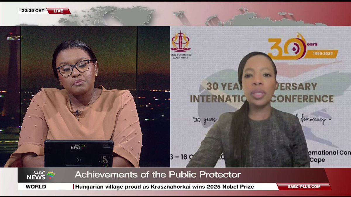 WATCH | Reflecting on her office's 30 years of existence, Public Protector Adv Kholeka Gcaleka says the matter involving Nkandla had a major impact on their mandate, adding that although Government is acting on the State Capture report, more can still be done.