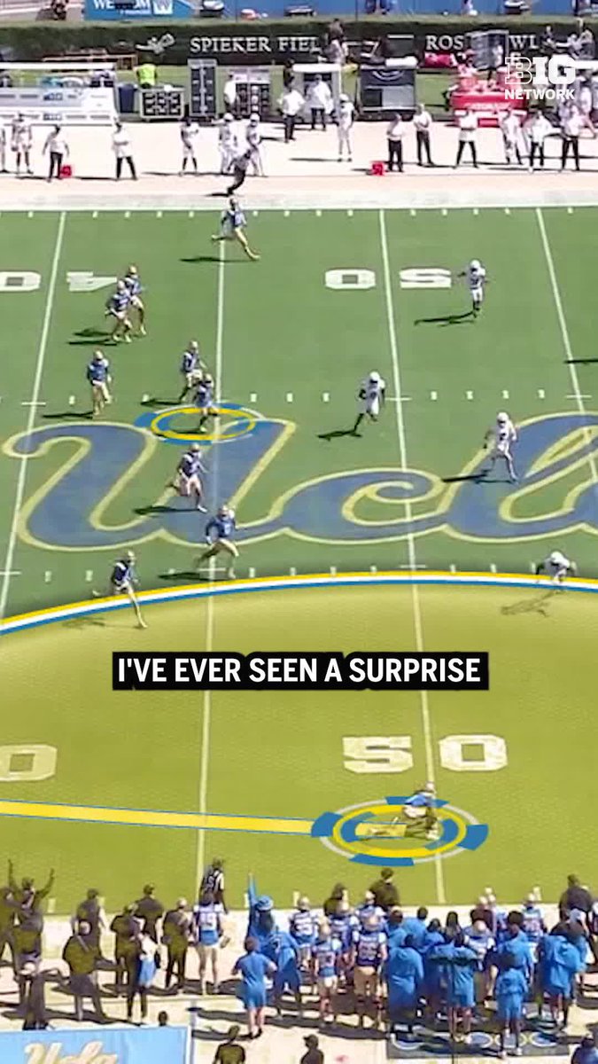 “I’m not sure I’ve ever seen a surprise onside kick so wide open.” Urban Meyer takes another look at UCLA Football’s trick play vs. then-No. 7 Penn State 👇