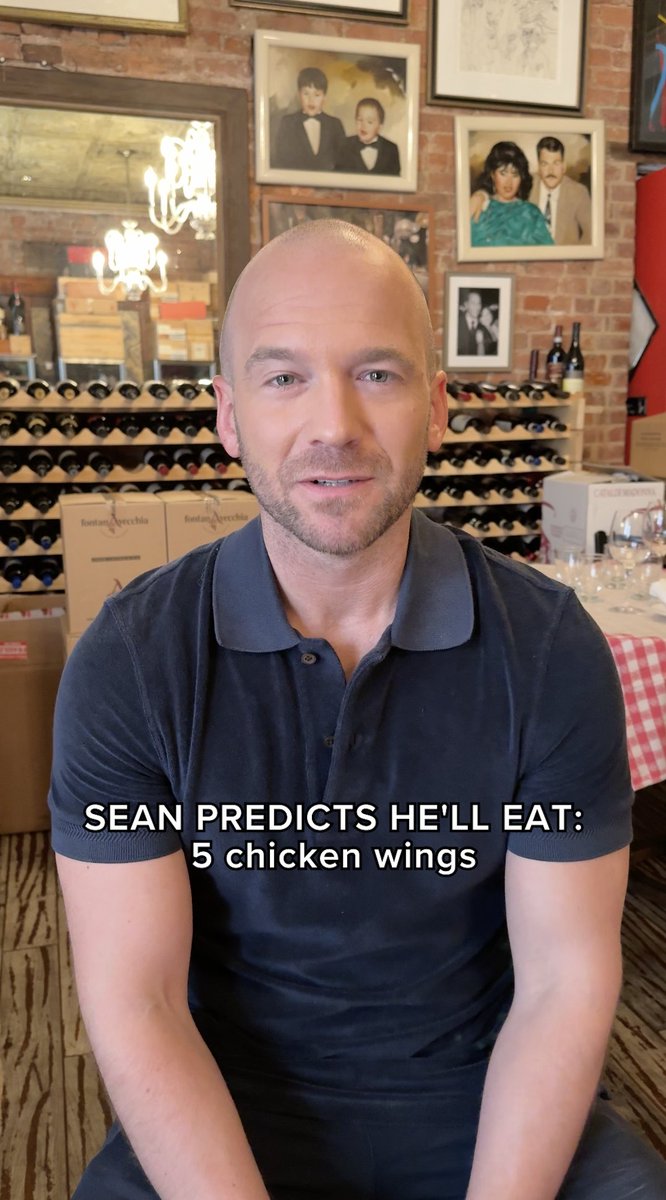 #seanevans and @adamrichman predict how many wings they'll eat on #promoves 🍗