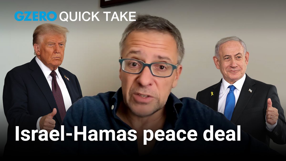 breakthrough in gaza: a ceasefire and peace deal are finally within reach. thanks to trump. GZERO Media